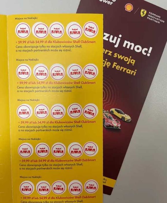 Naklejki Shell 2025