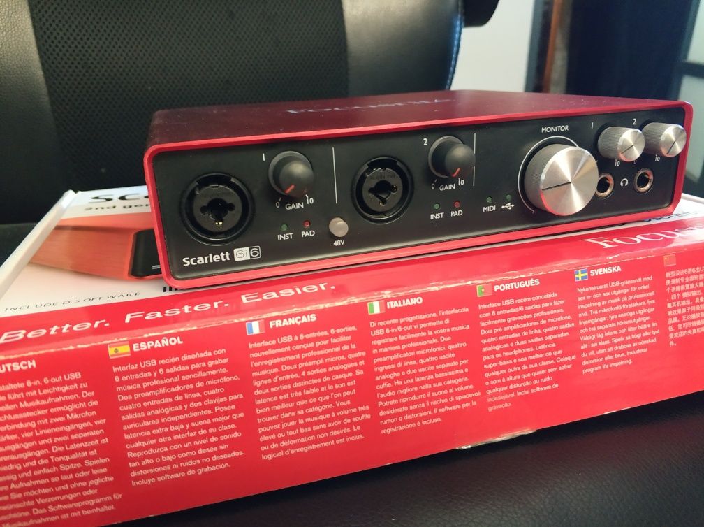 Interface audio Focusrite 6i6 2gen