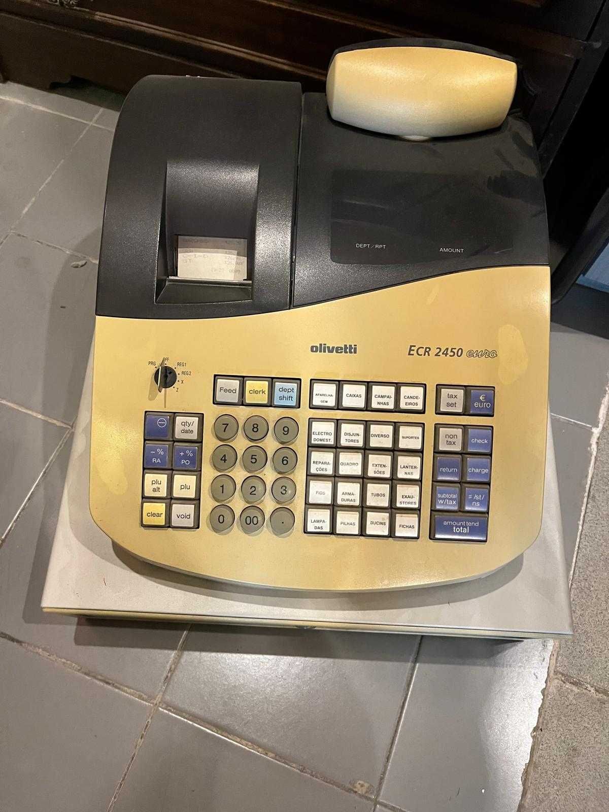 Caixa Registadora Olivetti ECR 2450 Euro