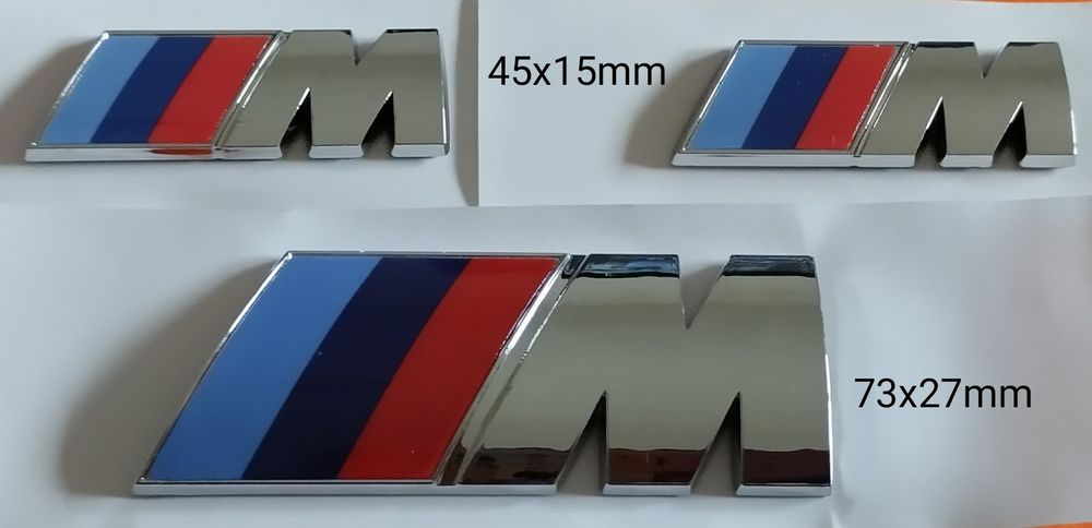 Kit 3 emblemas BMW M pack M