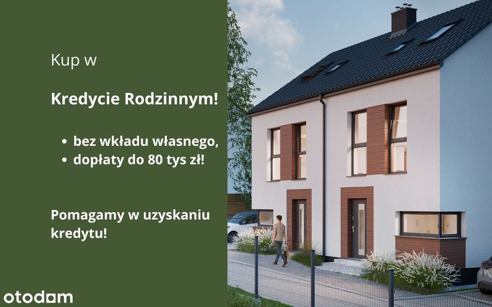 Dom 123m2 z ogrodem i dwoma miejscami parkingowymi na granicy Krakowa