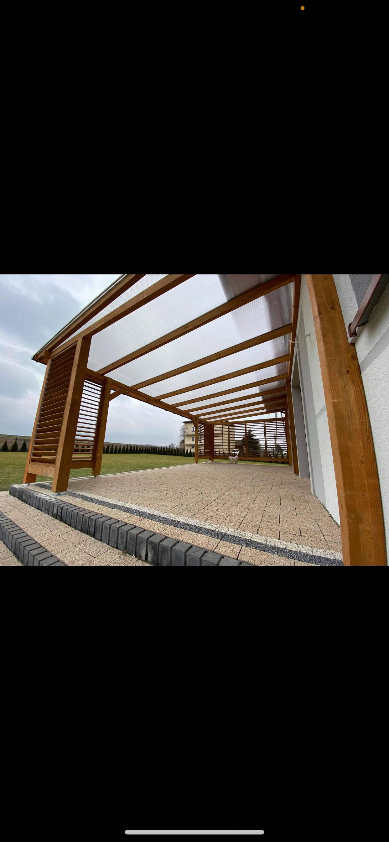 Wiata pergola zadaszenie weranda taras carport konstrukcja drewniana