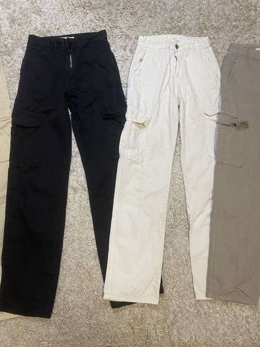 Широкие джинсы Bershka, STR XS-S размер/штаны карго с карманами