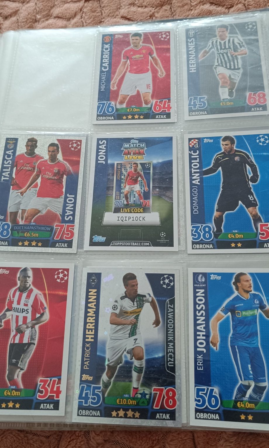 Karty piłkarskie match attax