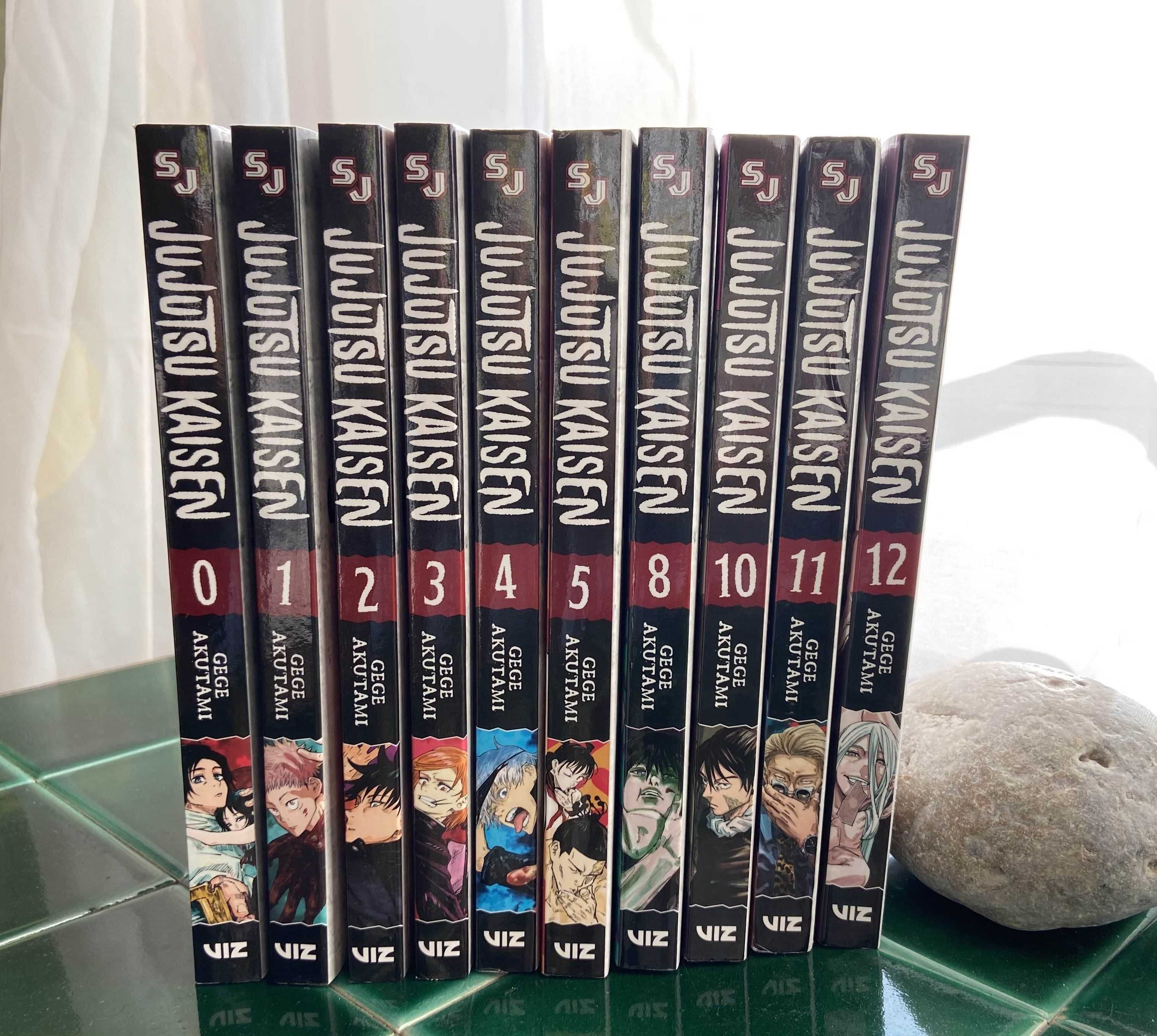 Manga Jujutsu Kaisen - Volumes 0, 1, 2, 3, 4, 5, 8, 10, 11, 12