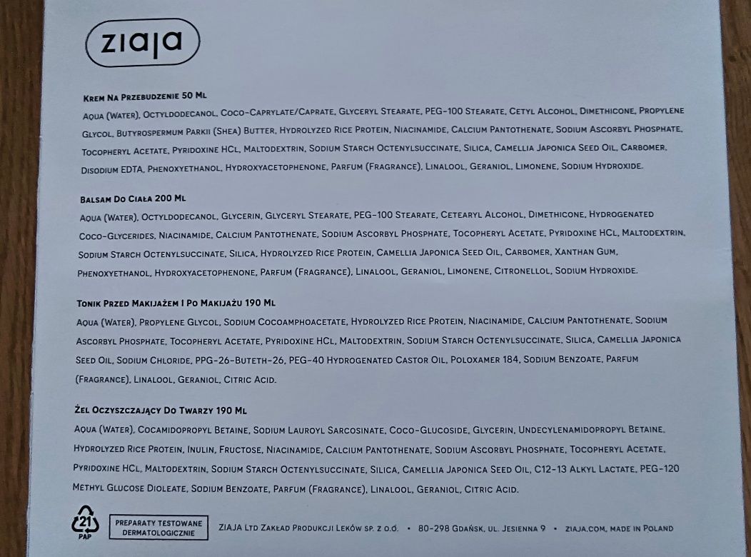 Nowy zestaw prezentowy Witamina C.B3 Niacynamid, nowy zestaw kosmetykó