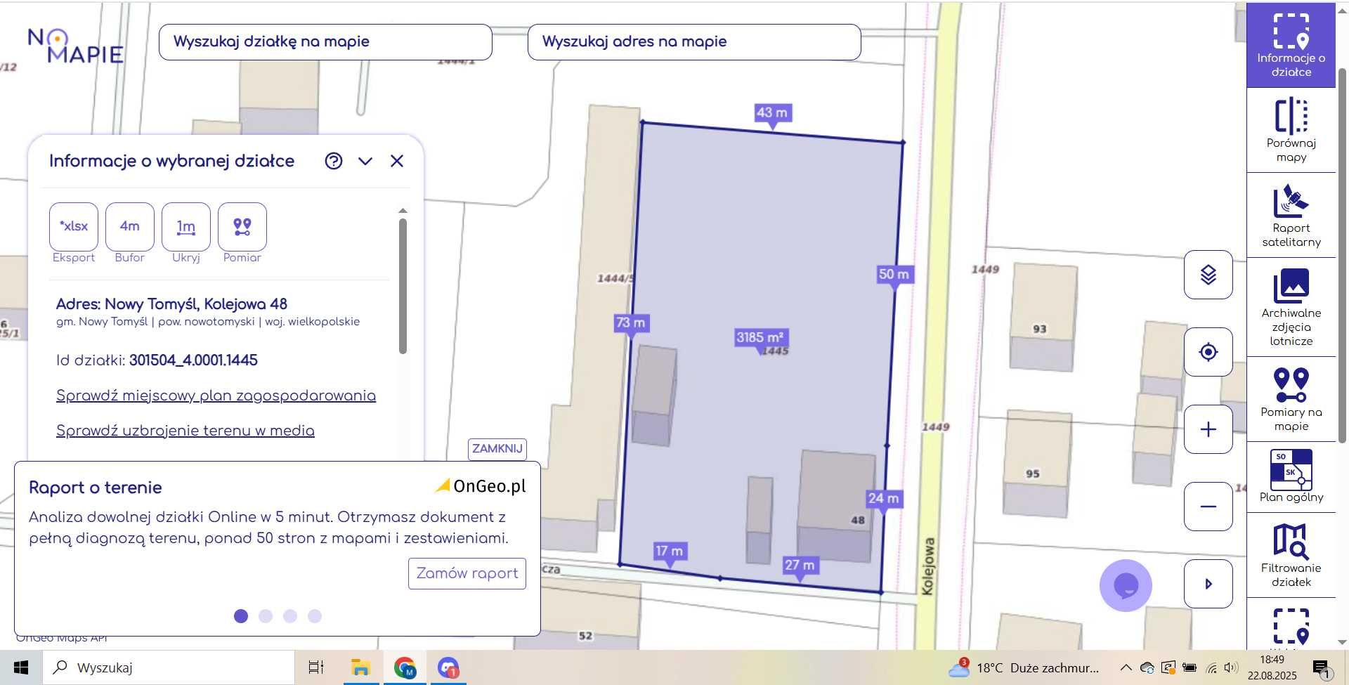 Nieruchomość/ Działka rzemeślnicza 3100m2, Nowy Tomyśl