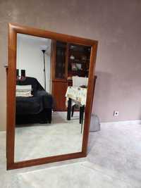 Espelho 115x70 moldura cerejeira
