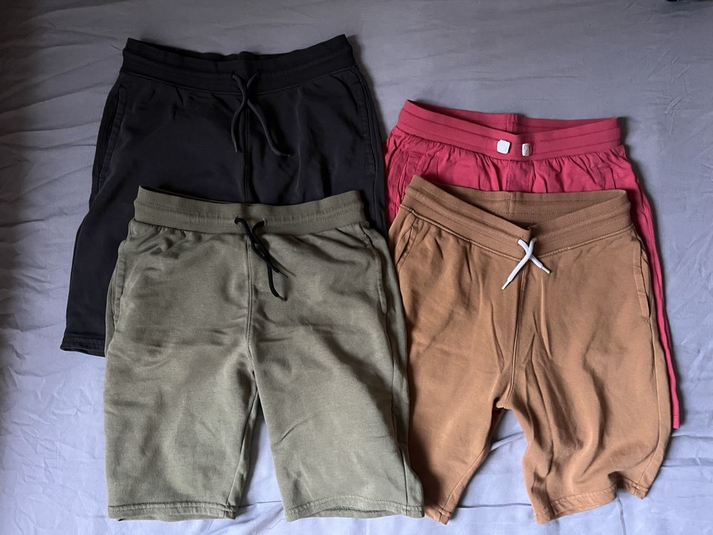 Szorty dresowe, krótkie spodenki H&M; 3 za 2; rozm. 158 chłopiec