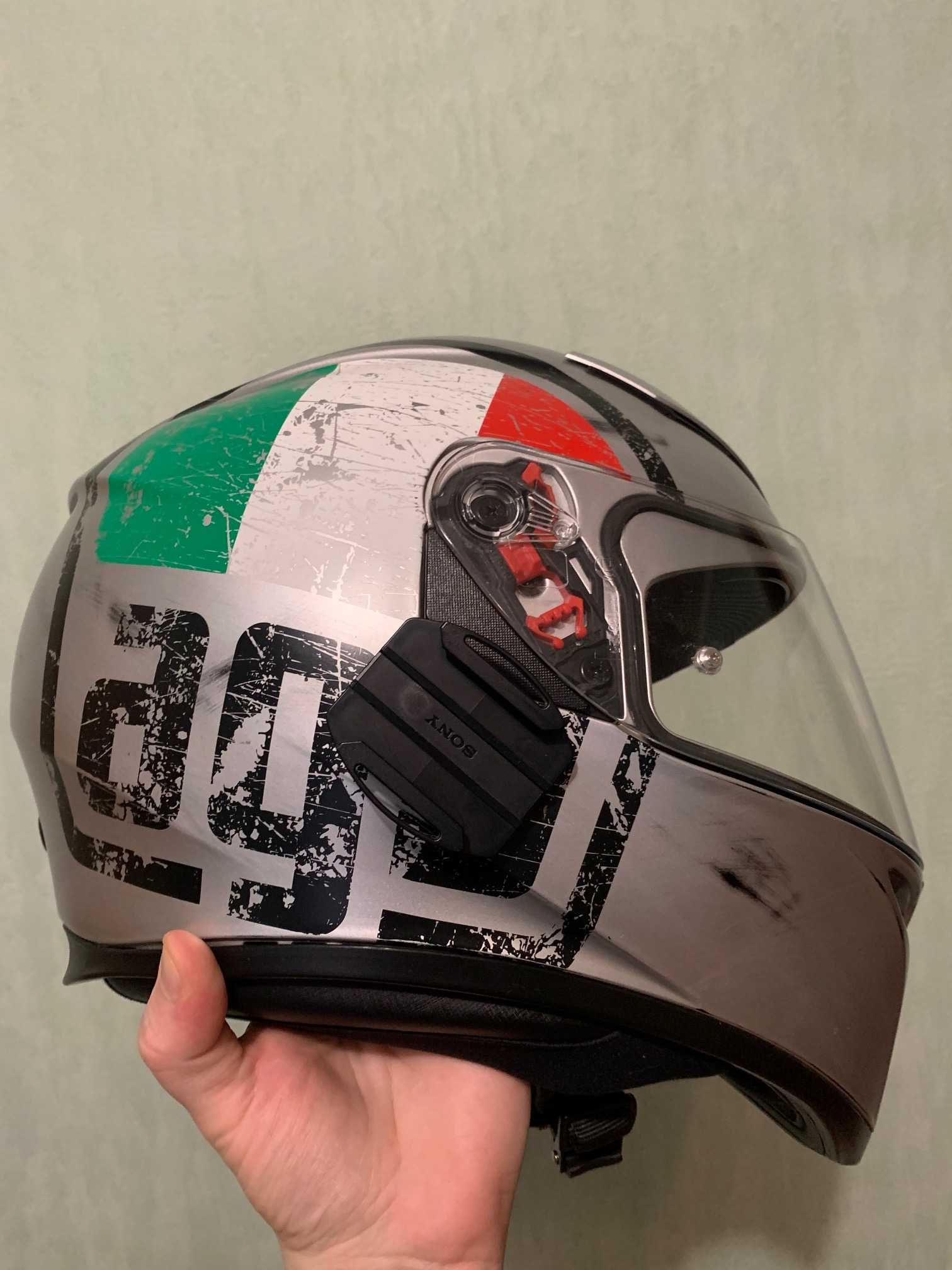 AGV K-3 SV E2205 Multi - Scudetto Matt Silver