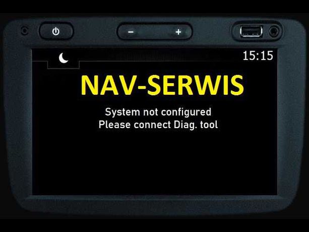 Serwis Dacia Renault  LG Media Nav 2 EVO MN3 System not configured