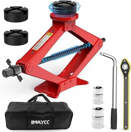 IMAYCC Podnośnik samochodowy 2,5 T/2500 kg, lewarek nożycowy