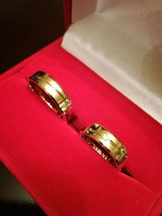 Złote Obrączki Ślubne - EKSKLUZYWNE, TANIO!! próba 585 - 14 karat !