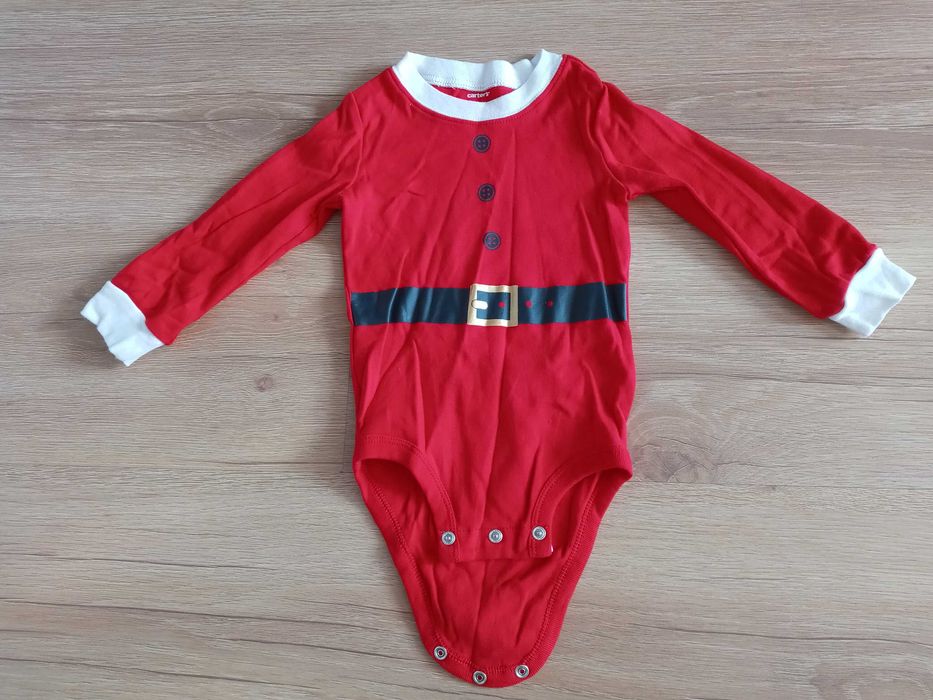 Body świąteczne Mikołaj rozmiar 80 na 12 miesięcy