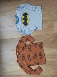 Bluzka t-shirt z długim rękawem rozm 122 / 128 H&m Batman gratis szara