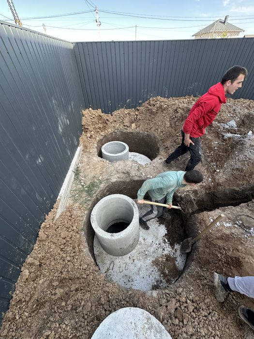 Септик під ключ, вигрибние ями, комуникации, дренажние поля, кільця