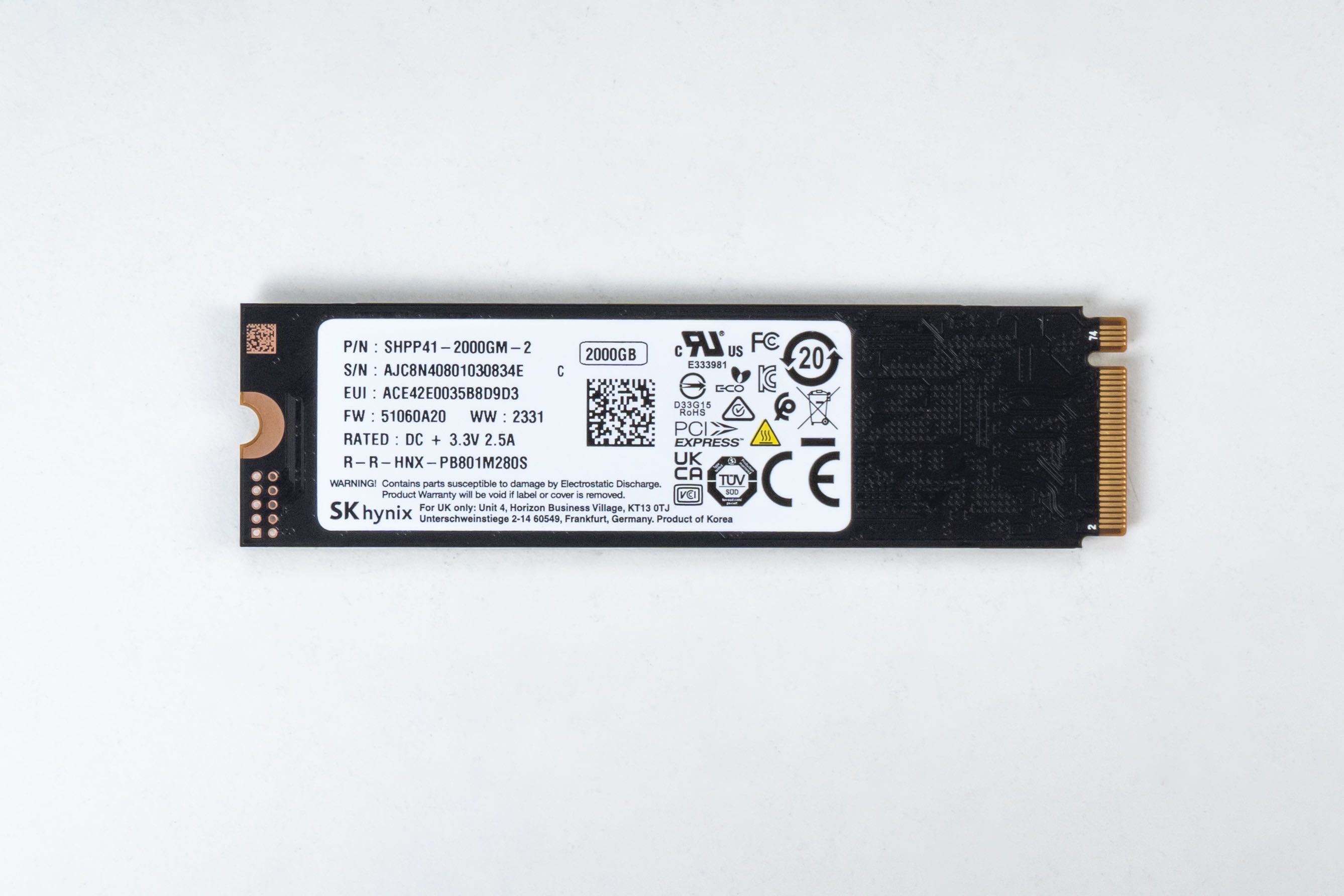 Накопичувач SSD SK Hynix Platinum P41 2TB PCI-E 4/Гар 3 міс/SiliconFox