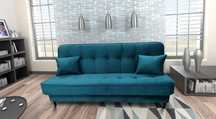 IZI kanapa sofa wersalka dwuosobowa, rozkładana, welur