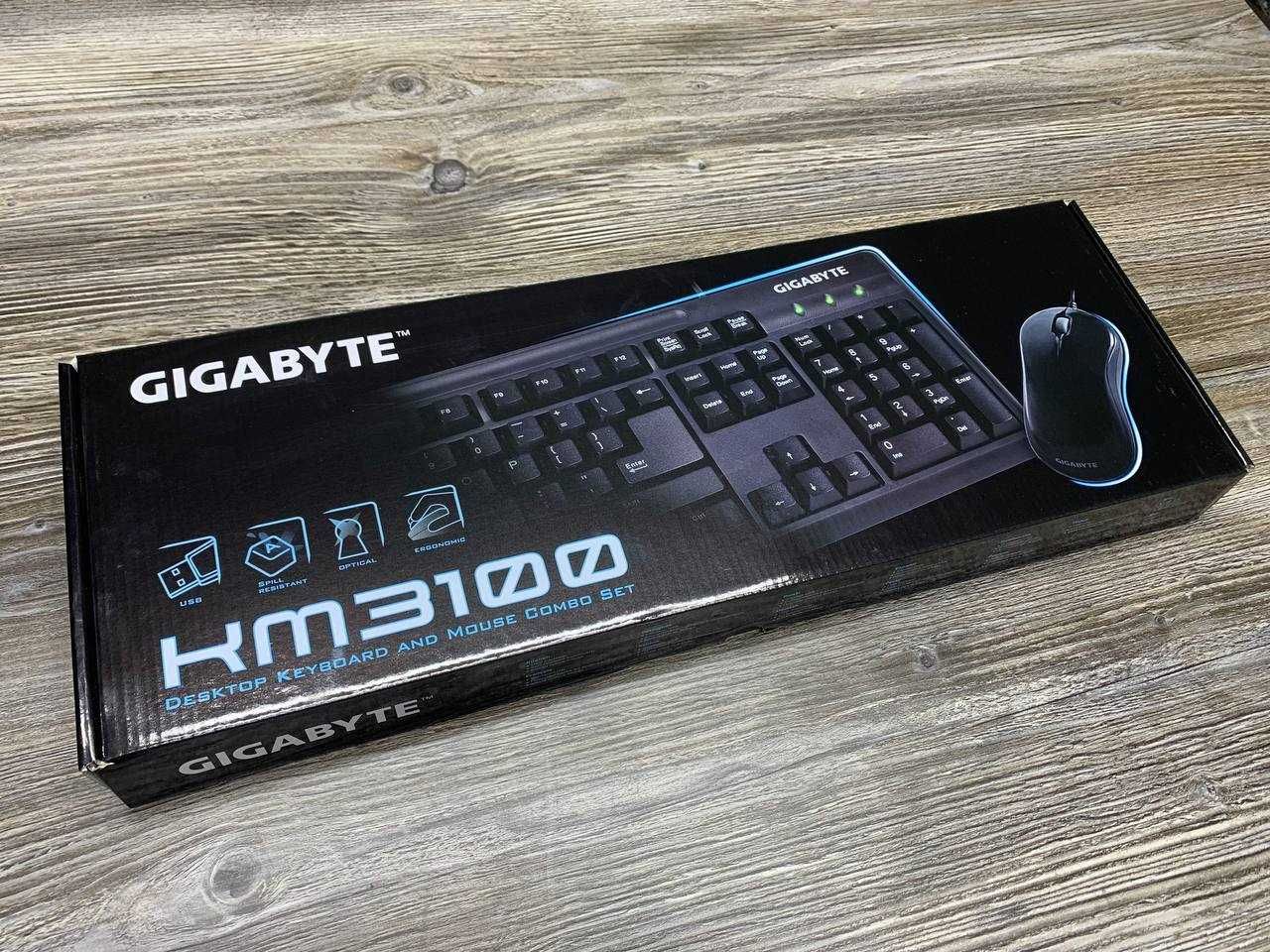 Клавіатура та Мишка провідна (комплект) Gigabyte KM3100 набір НОВИЙ