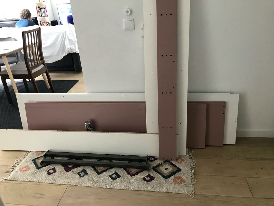 Cama elevada 90x200 com colchão - pouco usada- 100€