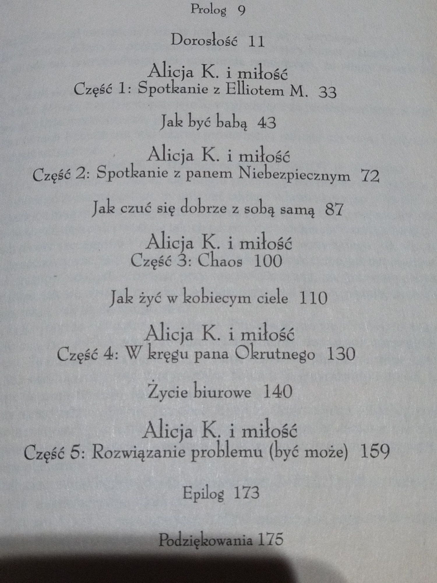"Alicji K. życiowy poradnik/ bezradnik" Caroline Knapp