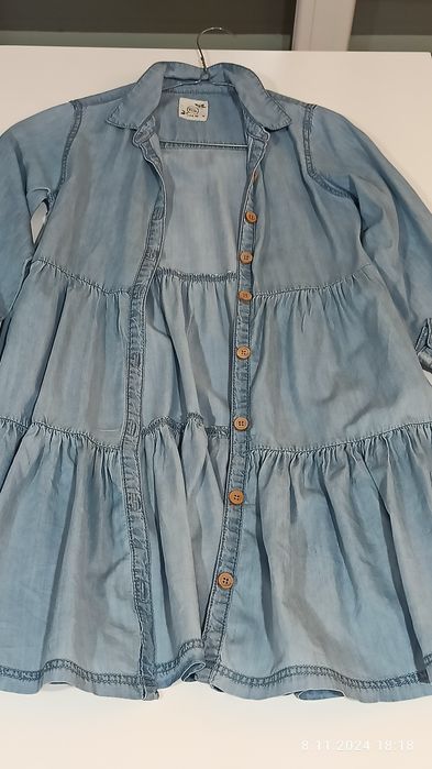 Sukienka Cool Club 146 jeans rozpinana st. idealny, za 1/3 ceny