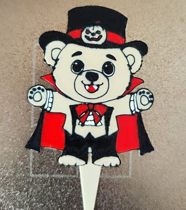 Urso Peluche Vampiro para Halloween