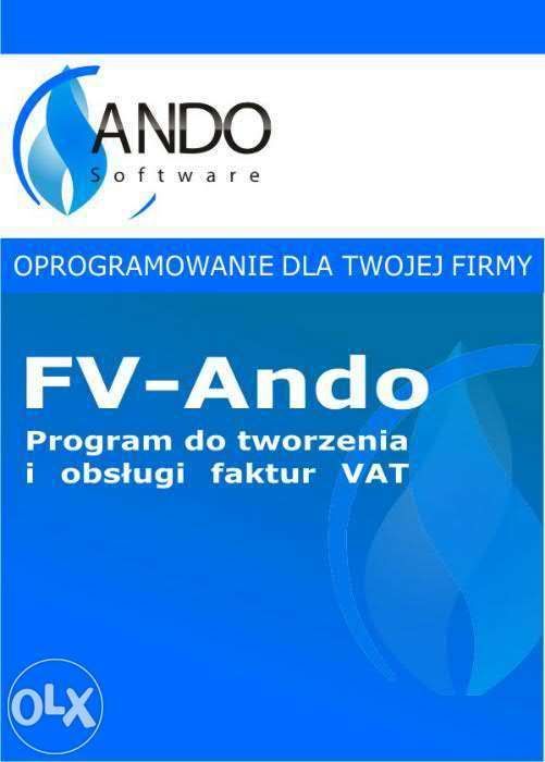 Program do fakturowania, wystawiania faktur FV-Ando -prosty w obsłudze