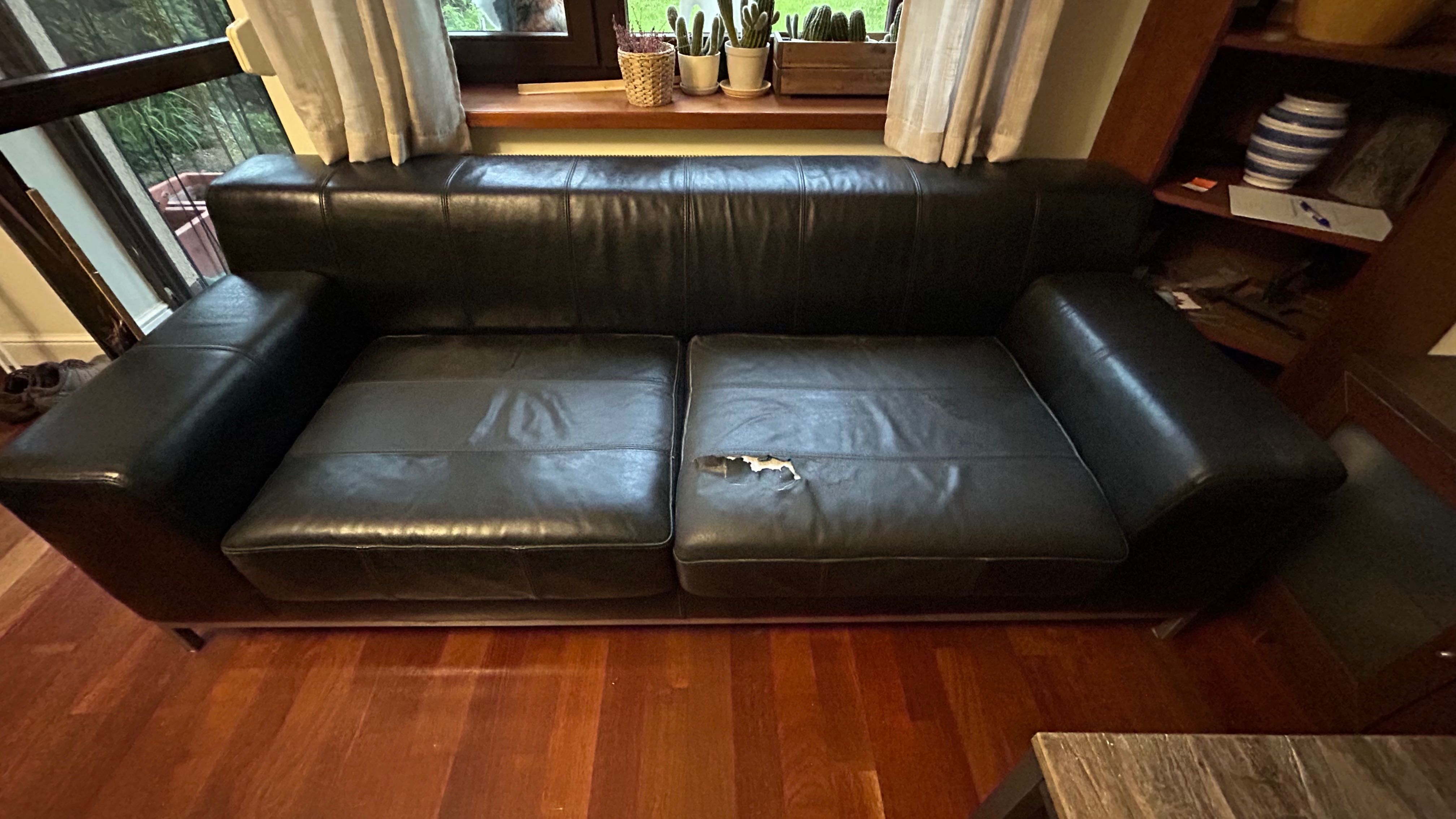 Sofa Kanapa IKEA Kramfors (3-os) czarna