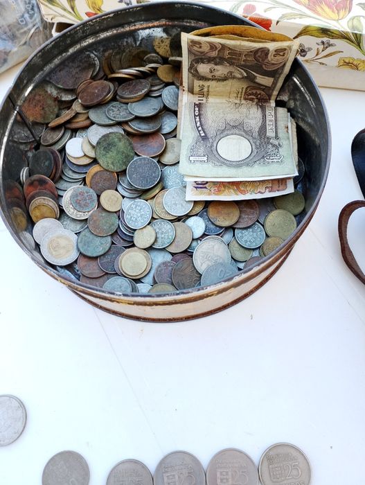 Moedas antigas para coleção