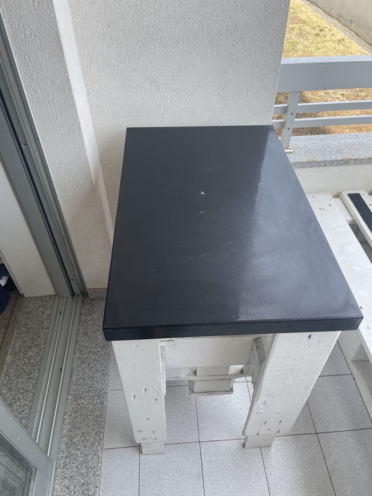 Mesa e banco de paletes