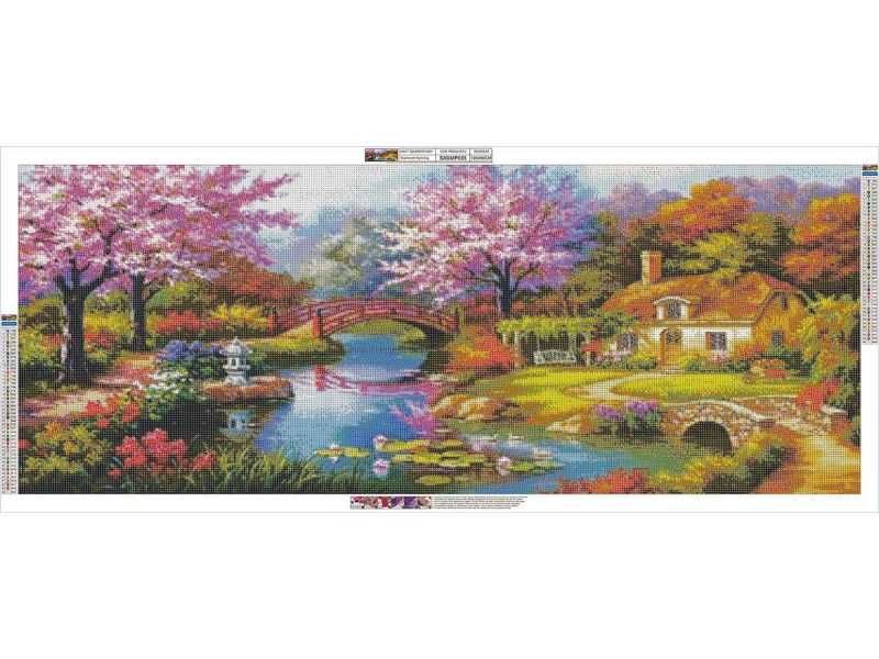 DUŻY XXL 120x50cm Haft Diamentowy, Obraz, Mozaika Diamentowa -nowe