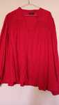 koszulowa bluzka Bodyflirt 46 3XL czerwona na guziki
