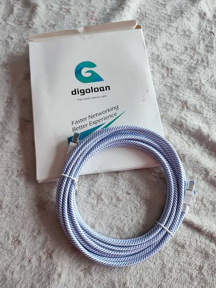 Digoloan Kabel Ethernet W Oplocie 5 Metrów Kat.8