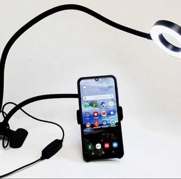 Держатель телефона с led подсветкой и USB питанием