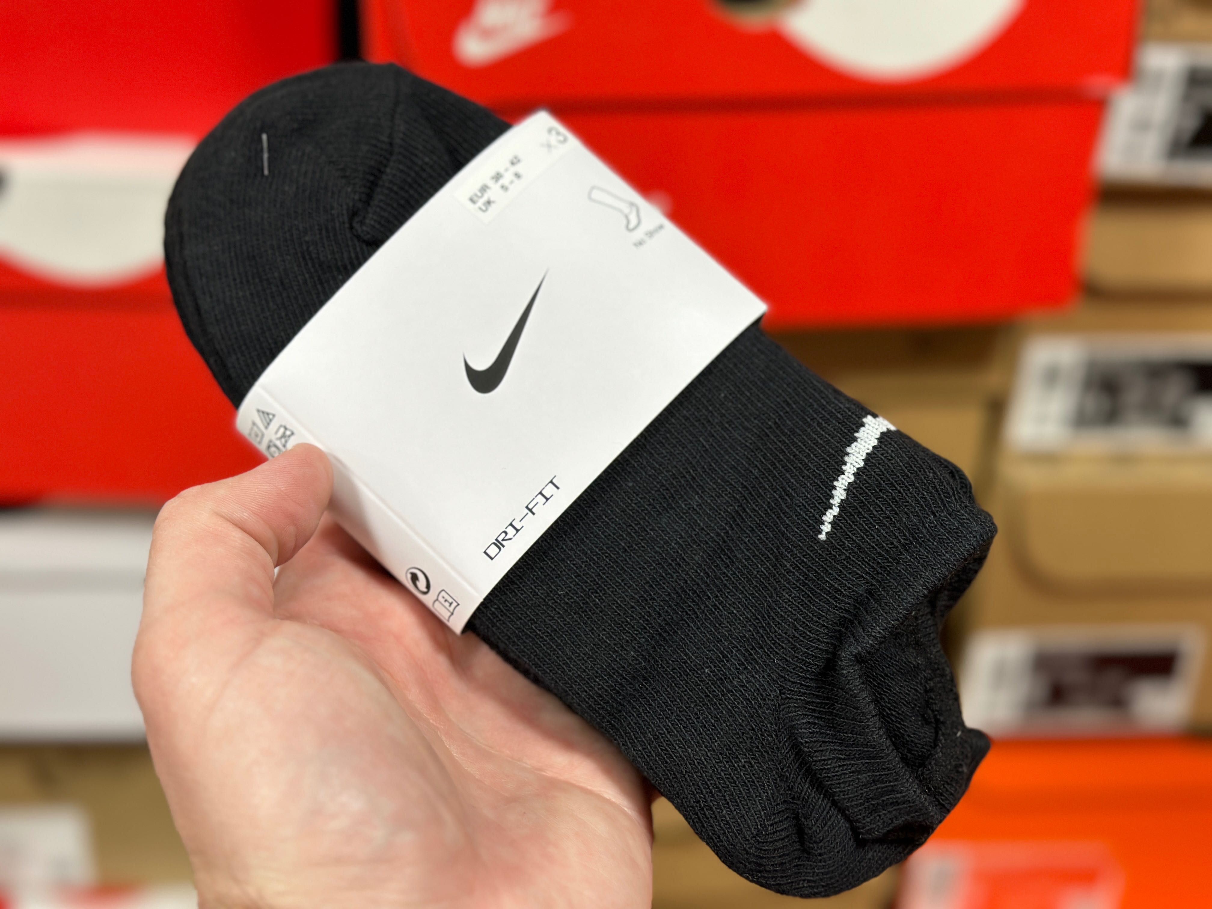 Шкарпетки Nike Lightweight No Show SX2554-001 носки черные 3 пары