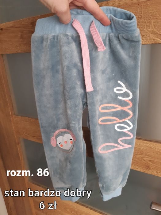 Ciepłe spodnie 86