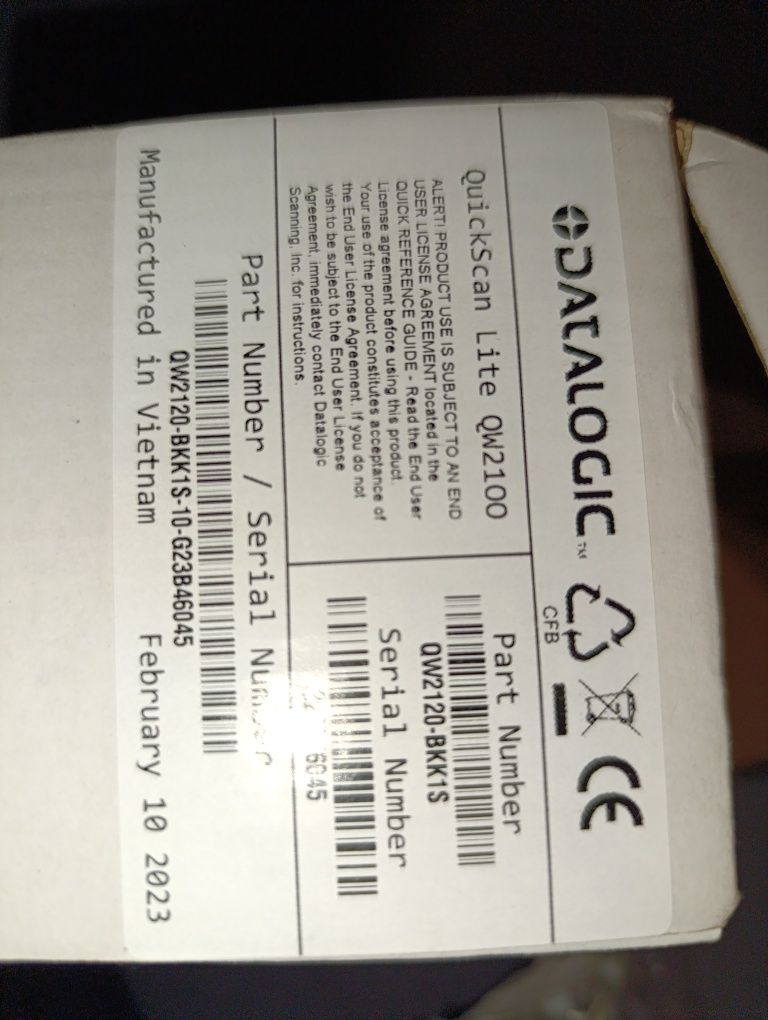 Ручний сканер штрихкодів Datalogic QuickScan Lite QW2100 (інтерфейс US