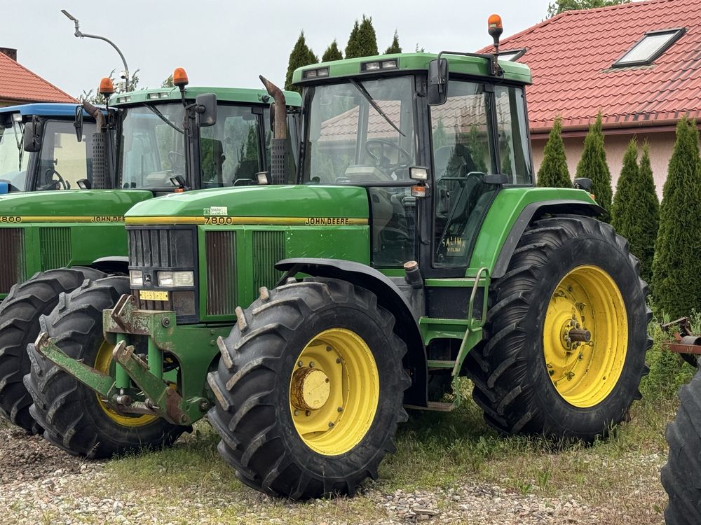 Ciągnik JOHN DEERE 7800 - Oryginalny stan, PNEUMATYKA