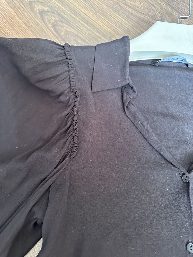 Zara блузка с широким рукавами рубашка