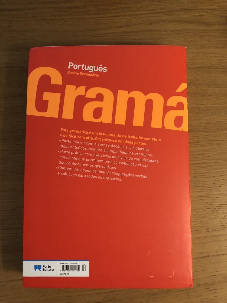 Gramática de Português, Porto editora para ensino secundário