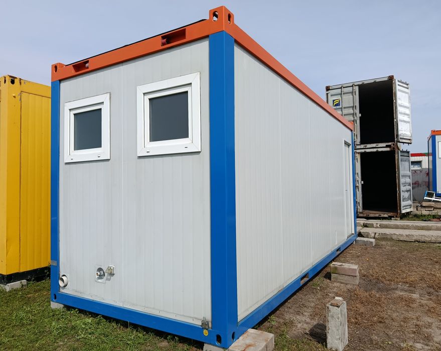 Kontener kuchnia + WC damskie+ WC męskie socjalny biurowy transport