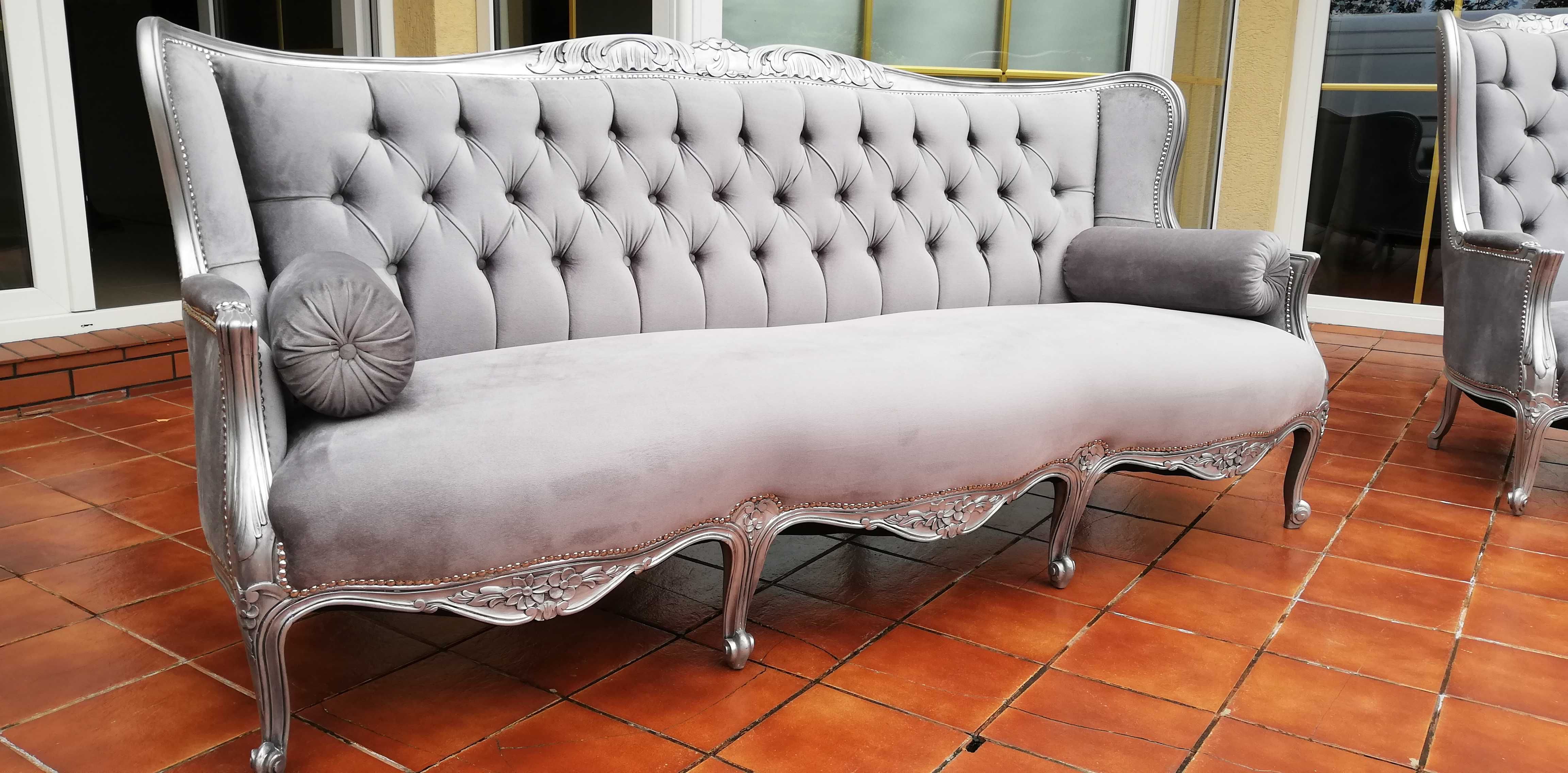 wypoczynek ludwik komplet ludwikowski kanapa sofa fotel, fotele stylow