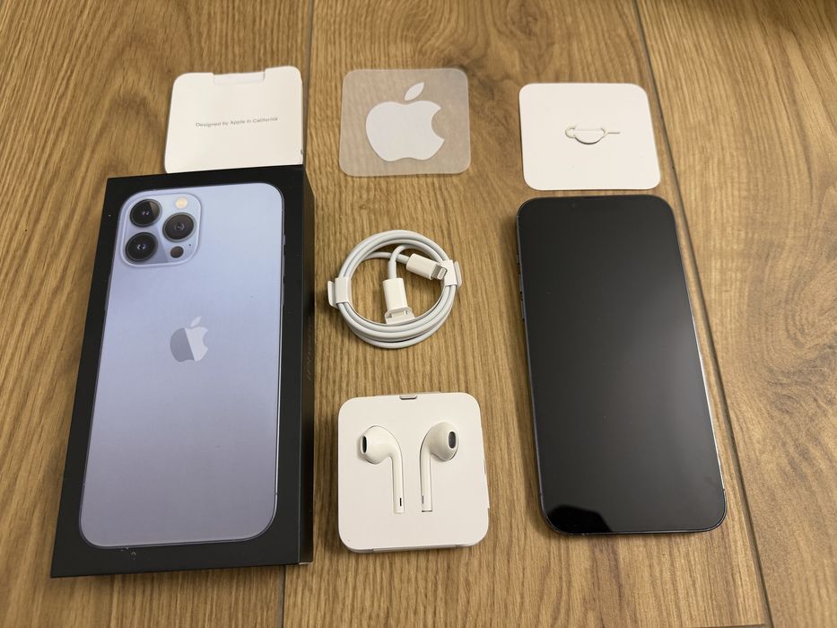 iPhone 13 Pro Max 256 GB – Sierra Blue, stan idealny, komplet