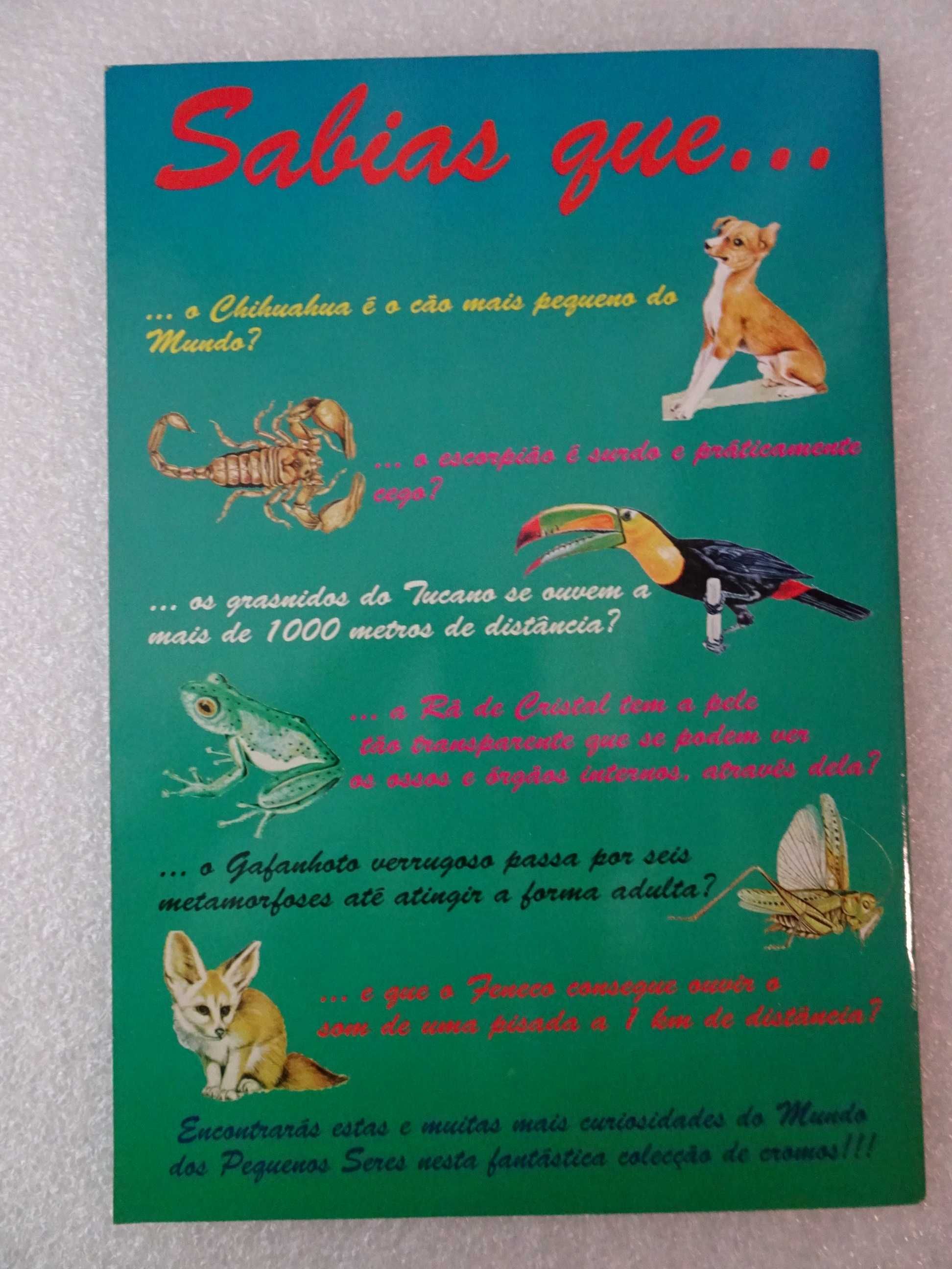 Caderneta de cromos vazia O Mundo Maravilhoso dos pequenos seres