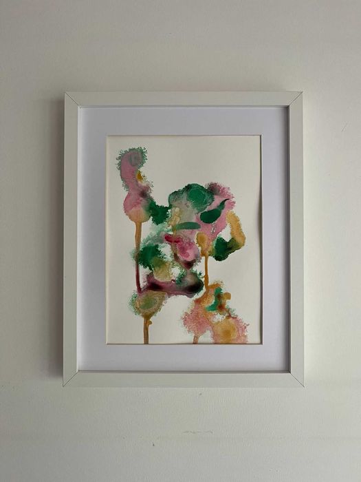 Pintura abstrata em acrílico