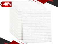 Nowe PANELE ŚCIENNE Panel Ścienny Samoprzylepne Cegła 3D x10 (GRATIS)