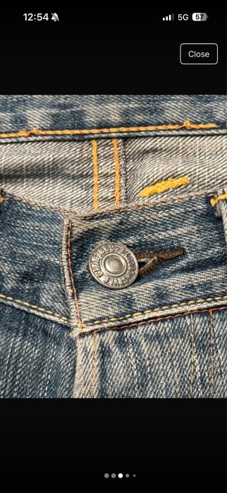 spodnie evisu stan db, vintage, rzadkie