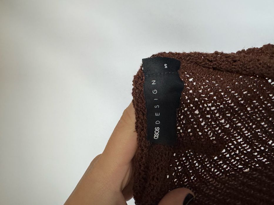 Вʼязаний шоколадний джемпер светр