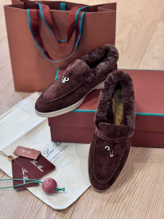 Лофери Loro Piana 39р / утеплені Лоро Пиана LP Лоро Піана Лоферы Lux